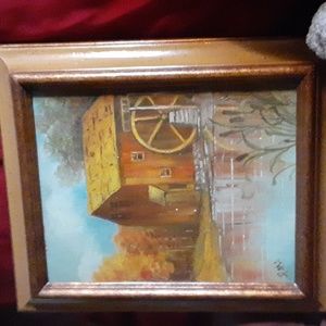 Vintage oil by PALI framed